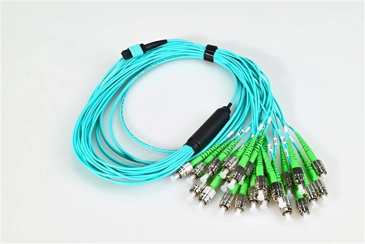 Optični povezovalni kabel Mtp v FC Apc 24-jedrni Om3 3.0mm